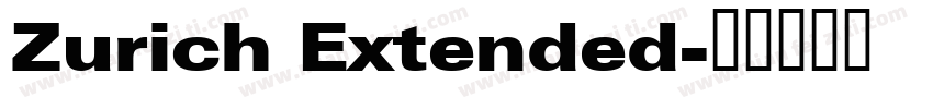 Zurich Extended字体转换